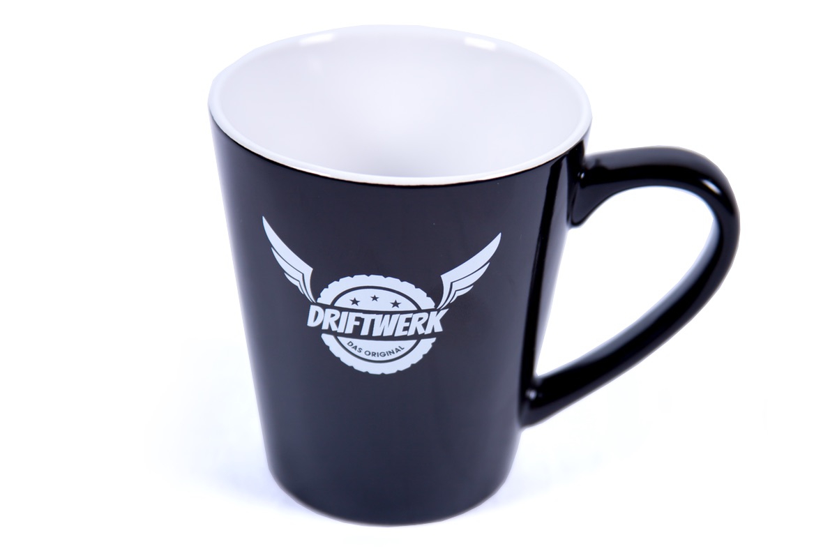 Driftwerk Tasse Kaffeebecher 330ml schwarz/weiß