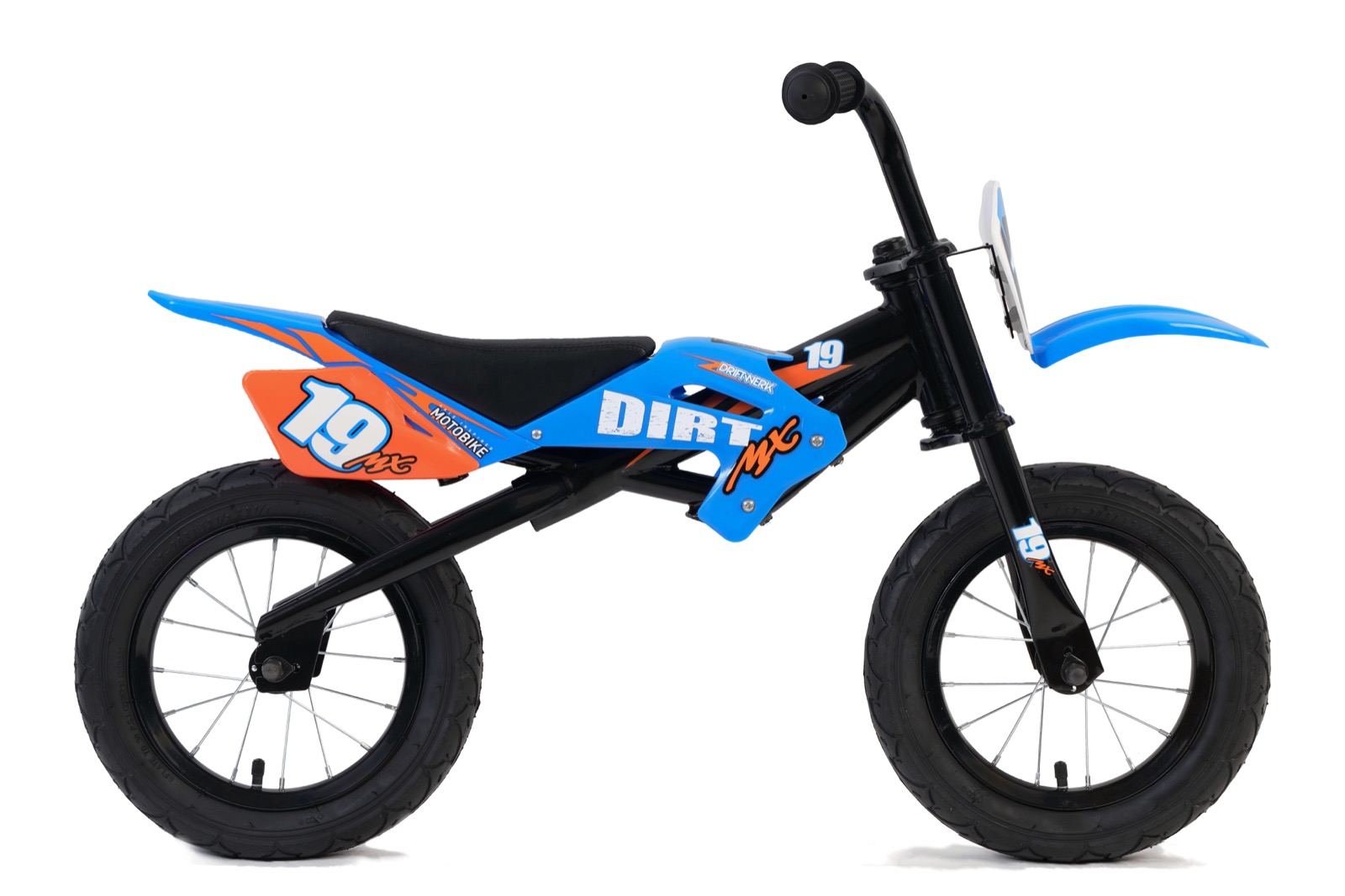 B-Ware Driftwerk DirtMX Balance Bike Laufrad blau orange