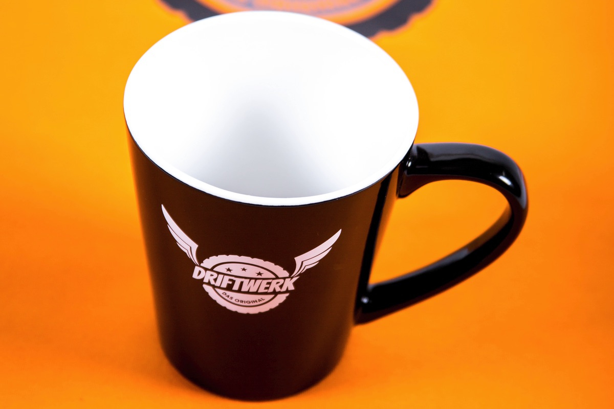 Driftwerk Tasse Kaffeebecher 330ml schwarz/weiß