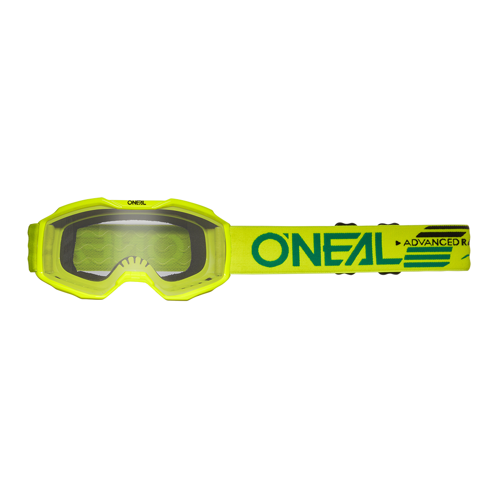O'NEAL B-10 YOUTH GOGGLE SOLID NEON YELLOW - CLEAR