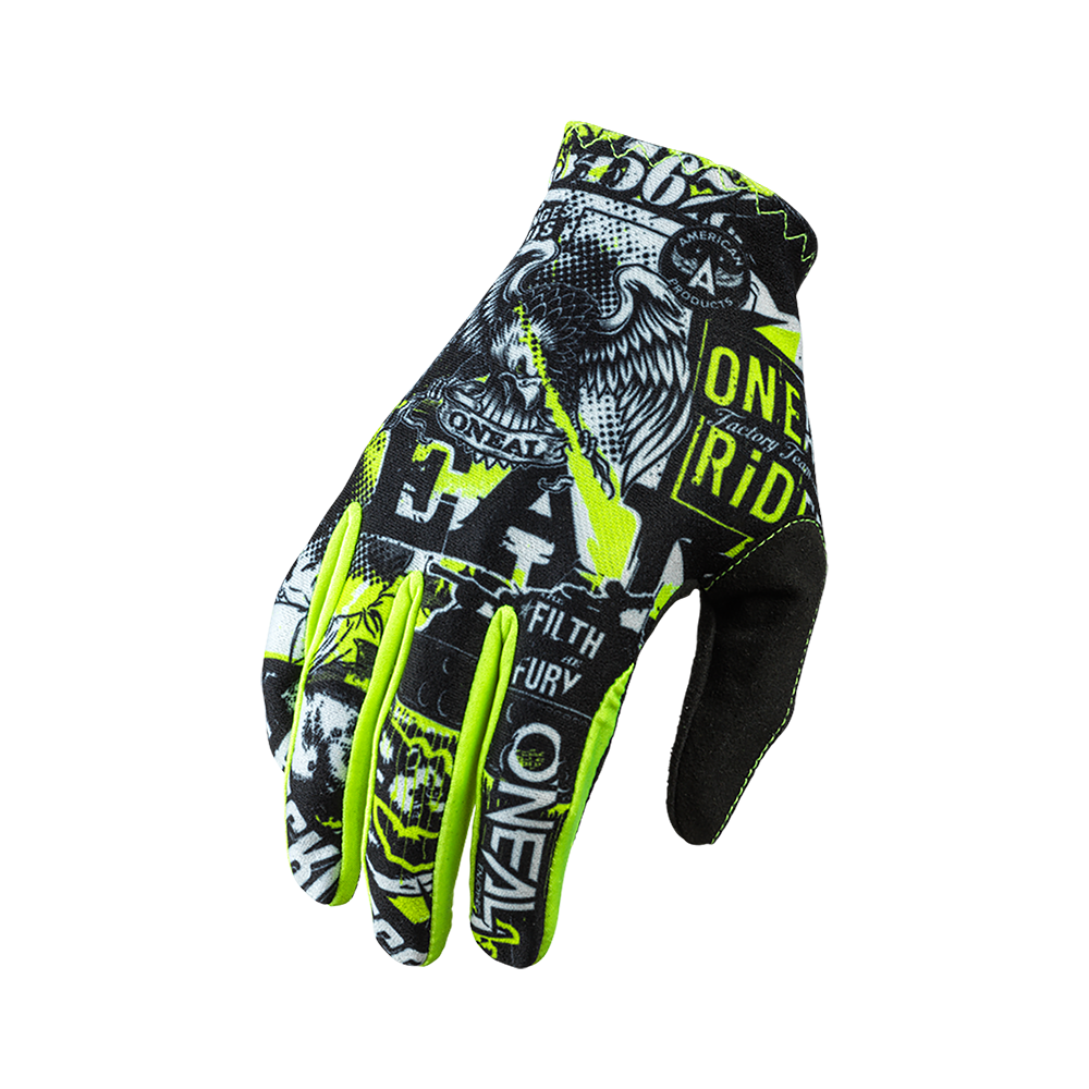 Oneal MATRIX Youth Glove ATTACK black/neon yellow L/6