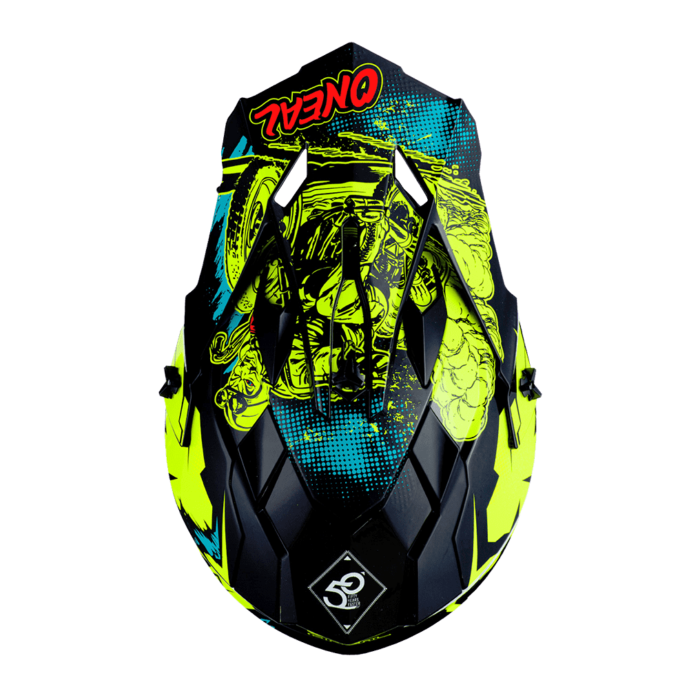 Oneal 2SRS Youth Helmet VILLAIN neon yellow L (53/54 cm)