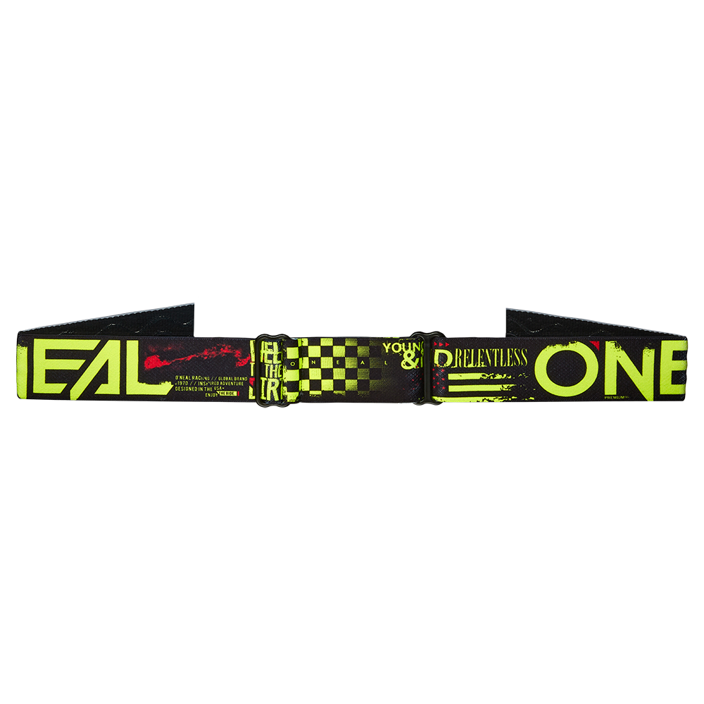 O'NEAL B-10 YOUTH GOGGLE ATTACK BLACK/NEON YELLOW - RADIUM BLUE