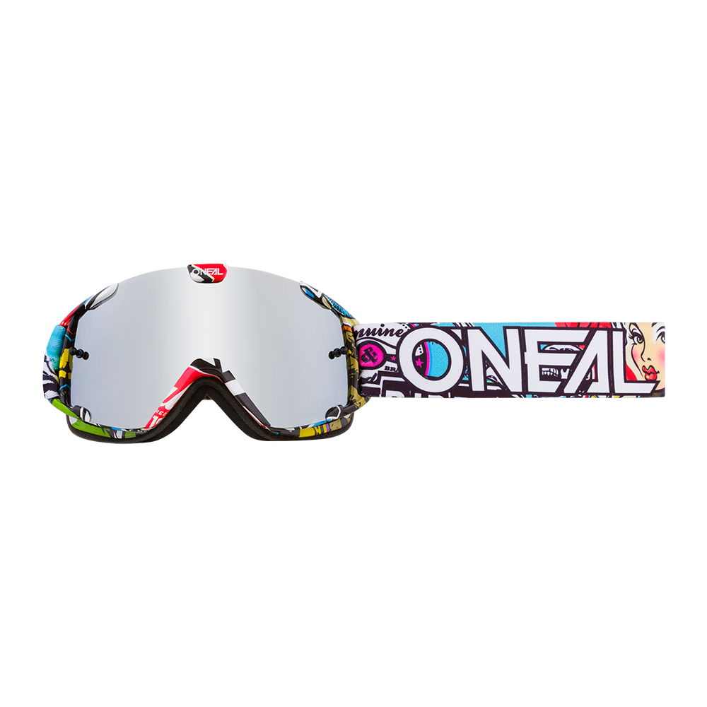 Oneal B-30 Youth Goggle CRANK multi - silver mirror