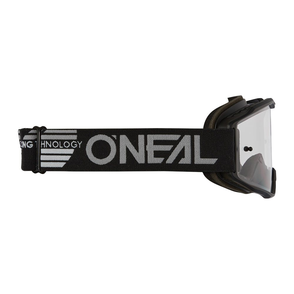 O'NEAL B-10 GOGGLE SOLID BLACK - CLEAR